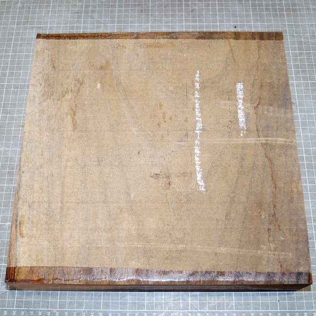 Dutch elm,steamed, approx. 310 x 310 x 65mm, 3,5kg