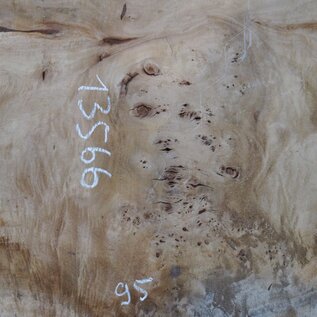 Pappel Maser Tischplatte, ca. 1640 x 950/650 x 65 mm, 13566