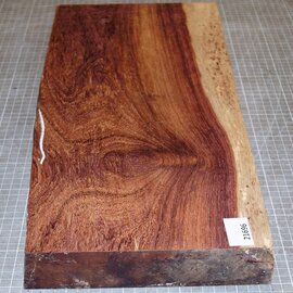 Madagascar rosewood, blank for bottoms, approx. 550 x 210-230 x 42 mm