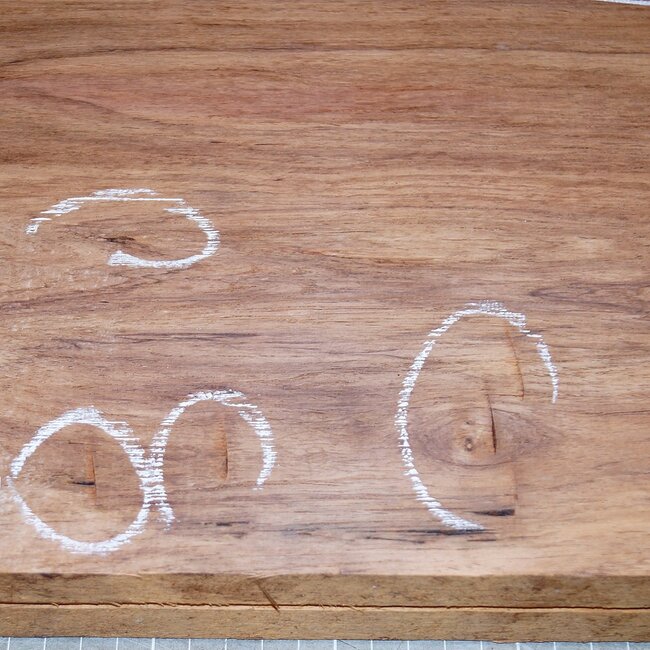 Madagascar rosewood, blank for bottoms, approx. 560 x 220 x 40 mm