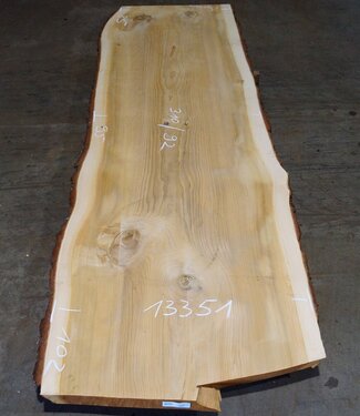 Lebanon Cedar table top, approx. 3100 x 1020/920/850 x 75 mm, 13351