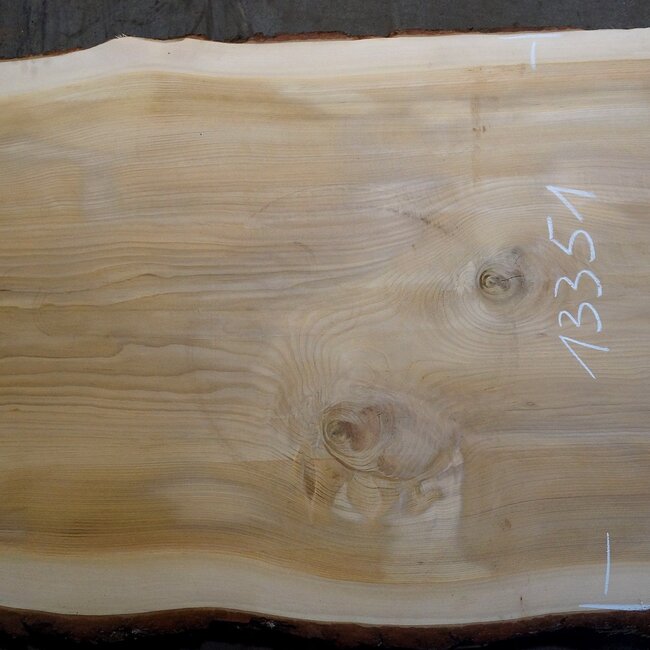 Libanon Zeder Tischplatte, ca. 3100 x 1020/920/850 x 75 mm, 13351