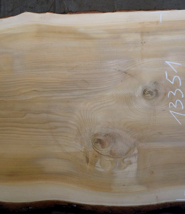 Lebanon Cedar table top, approx. 3100 x 1020/920/850 x 75 mm, 13351