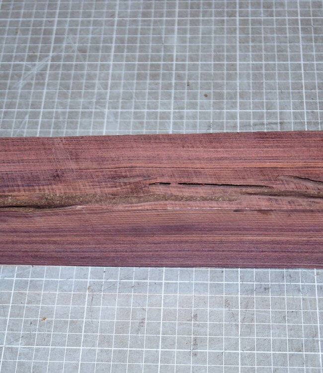 Königsholz, Veilchenholz, ca. 305 x 70 x 48-62mm, 1,24kg