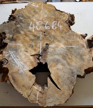 Buckeye burl, approx. 800 x 700 x 52 mm, 10 kg