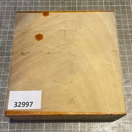Satin, Zitronenholz, ca. 140 x 140 x 65 mm, 1,2 kg