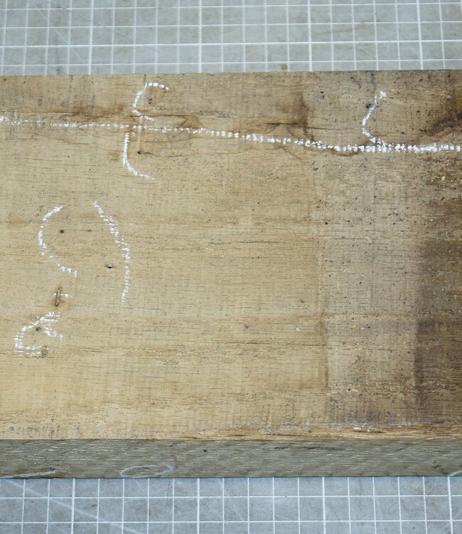 Eiche, ca. 300 x 150 x 52mm, 1,7kg