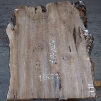 Caucasian Walnut, table top, approx. 1500 x 1700 x 65 mm, 13677 G