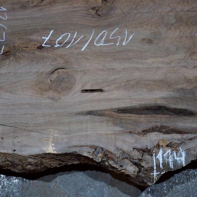 Caucasian Walnut, table top, approx. 1500 x 1700 x 65 mm, 13677 G