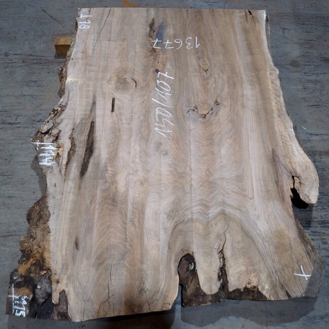 Kaukasischer Nussbaum, Tischplatte, ca. 1500 x 1700 x 65 mm, 13677 G