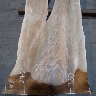 Kaukasischer Nussbaum, Tischplatte, ca. 2300/2750 x 650 x 40 mm, 13676 G