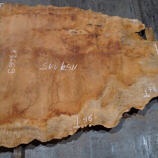 Sapeli Mahagoni pommelé, ca. 1500 x 1150 x 40 mm, 13669