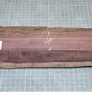 Königsholz, Veilchenholz, ca. 254 x 46-73 x 68mm, 1,08kg