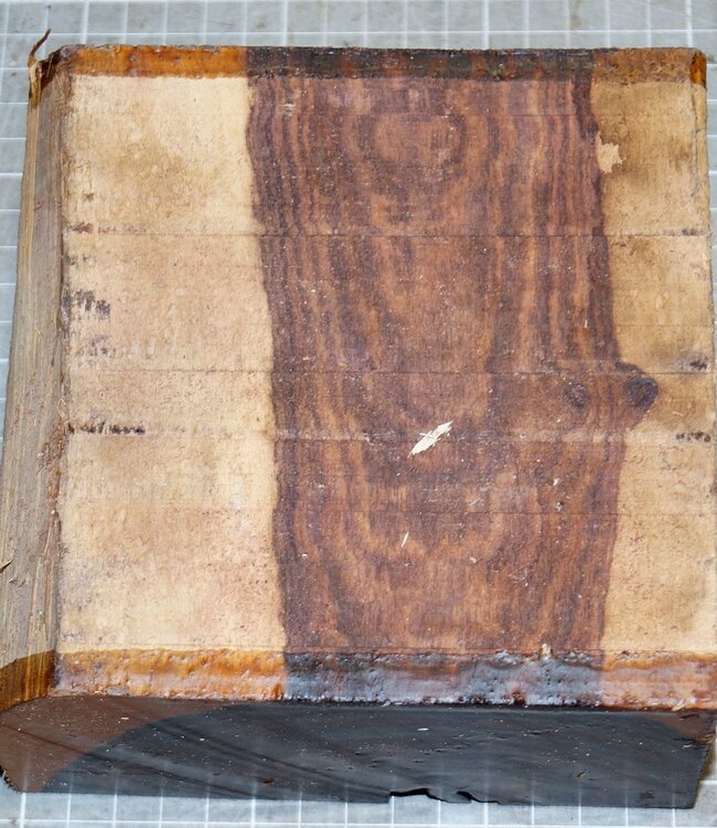 Königsholz, Veilchenholz, ca. 144 x 144 x 71mm, 1,22kg