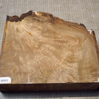 Kaukasischer Nussbaum, ca. 332 x 210-310 x 68mm, 4,06kg