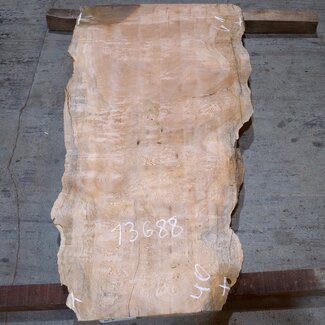 Sapeli Mahogany table top, approx. 1150 x 610/400 x 32 mm, 13688
