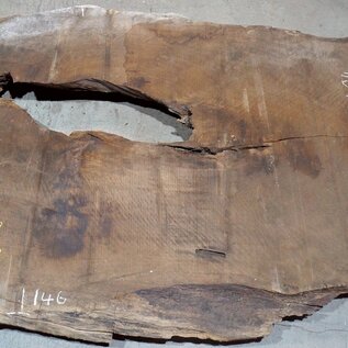 Caucasian Walnut, table top, approx. 4700 x 1300 x 80 mm, 13684