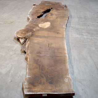 Caucasian Walnut, table top, approx. 4700 x 1250 x 80 mm, 13683