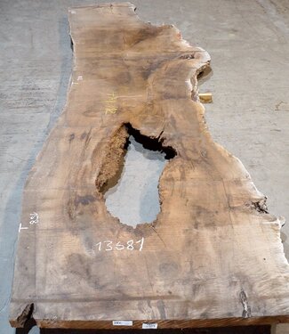 Caucasian Walnut, table top, approx. 4700 x 1120 x 80 mm, 13681