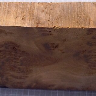 Golden Madrone burl, approx. 385 x 195 x 36mm, 2,48kg