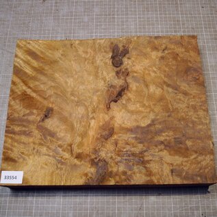Golden Madrone burl, approx. 370 x 293 x 45mm, 4,36kg