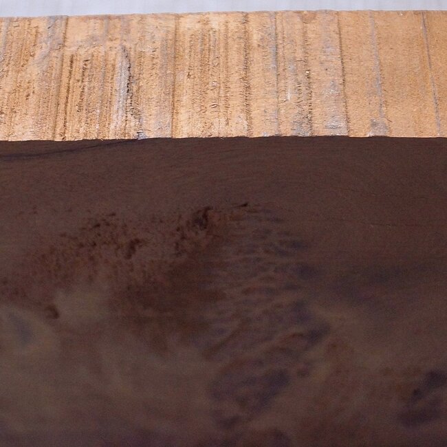 Golden Madrone burl, approx. 370 x 293 x 45mm, 4,0kg