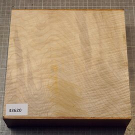 Maple, fiddleback, approx.   224 x 225 x 54mm, 2,02kg