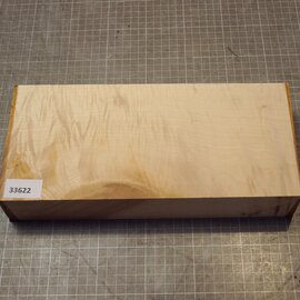 Maple, fiddleback, approx.  305 x 138-144 x 52mm, 1,66kg