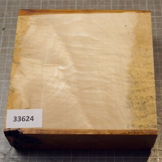 Maple, fiddleback, approx.  161 x 162 x 55mm, 1,24kg