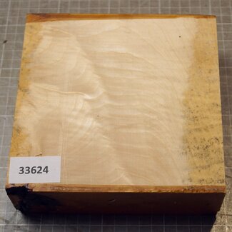 Maple, fiddleback, approx.  161 x 162 x 55mm, 1,24kg
