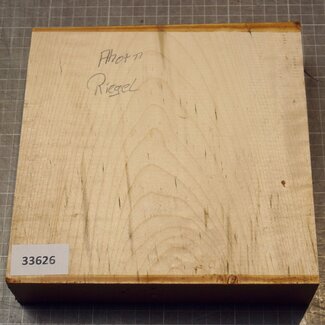 Maple, fiddleback, approx.  204 x 202 x 52mm, 1,52kg
