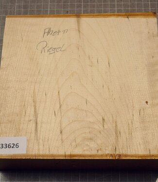 Maple, fiddleback, approx.  204 x 202 x 52mm, 1,52kg