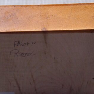 Maple, fiddleback, approx.  204 x 202 x 52mm, 1,52kg