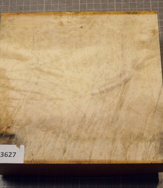 Maple, fiddleback, approx.  195 x 195 x 64mm, 1,72kg