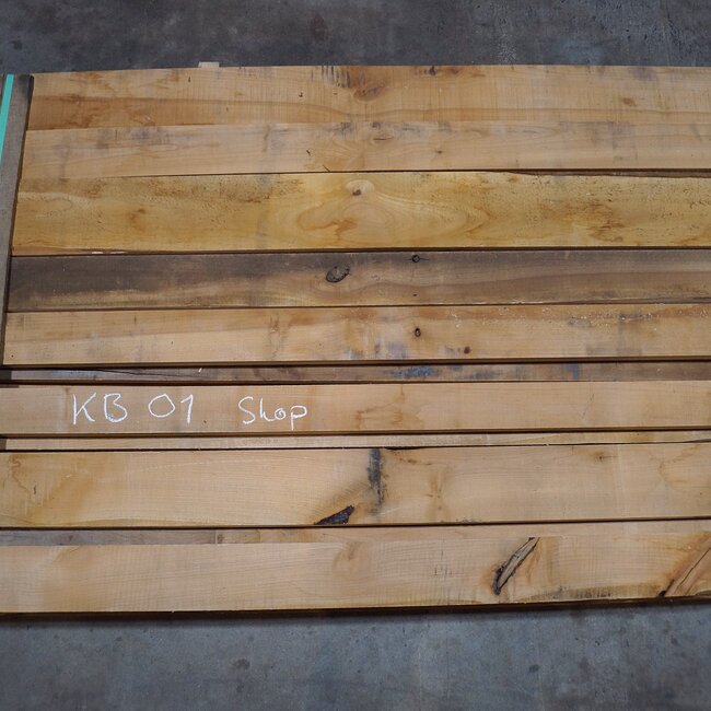 B Quality, european Cherry lumber, 35 mm thickness, KB 01 B