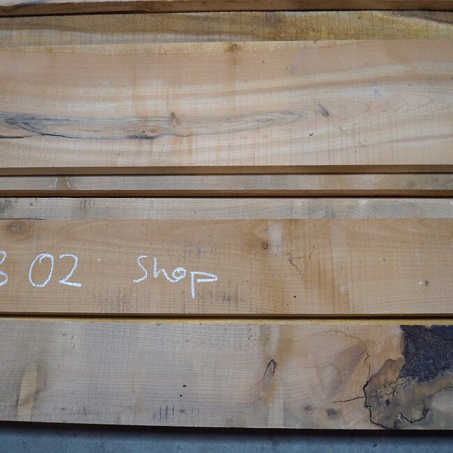 B Quality, european Cherry lumber, 35 mm thickness, KB 02 B