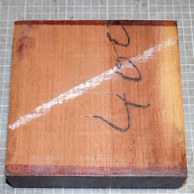 Padouk, ca. 170 x 170 x 54mm, 1,2kg