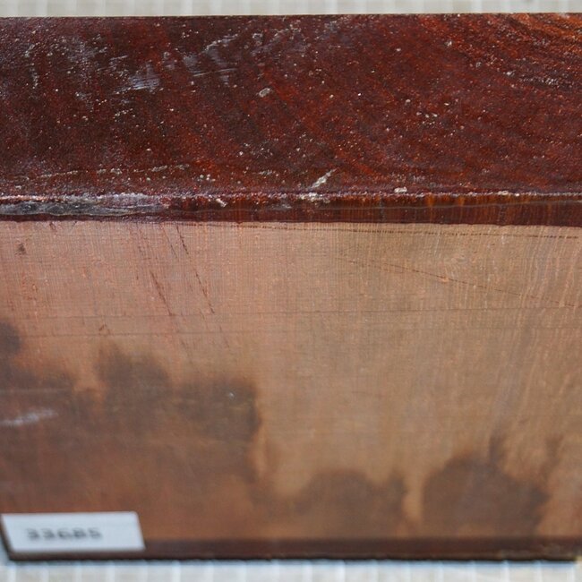 Padouk, ca. 170 x 170 x 54mm, 1,1kg