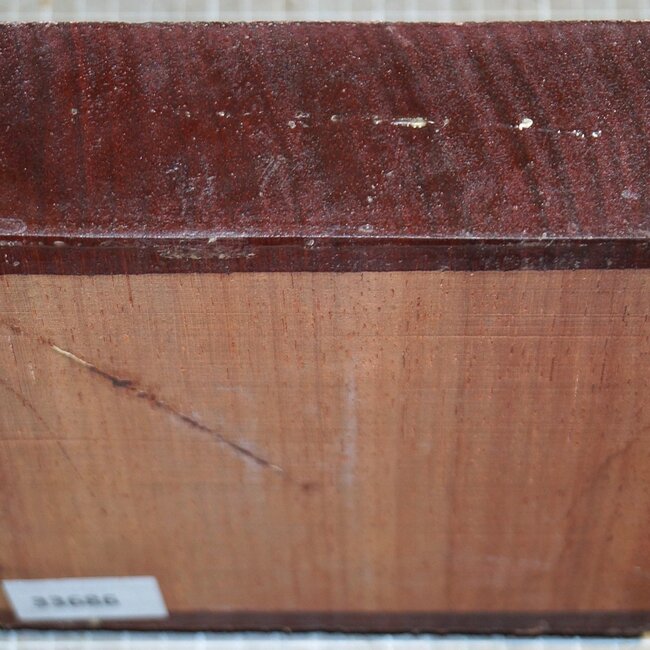 Padouk, approx. 170 x 170 x 53mm, 1,2kg