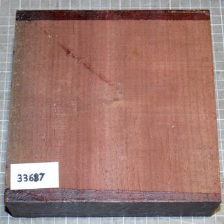 Padouk, approx. 170 x 170 x 53mm, 1,2kg