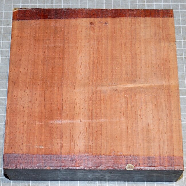 Padouk, approx. 170 x 170 x 53mm, 1,2kg