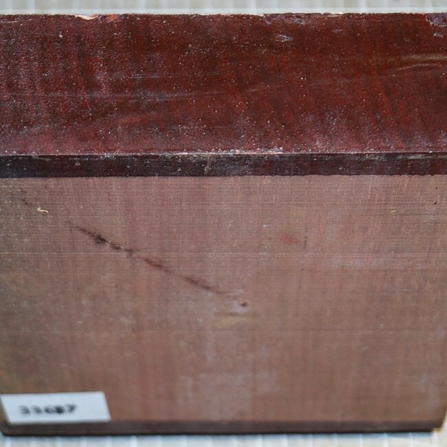 Padouk, approx. 170 x 170 x 53mm, 1,2kg