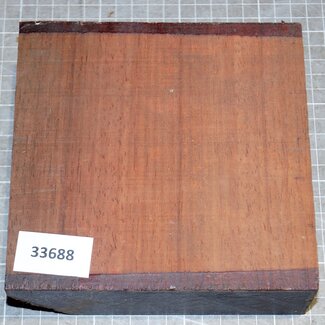 Padouk, approx. 155 x 155 x 54mm, 0,9kg