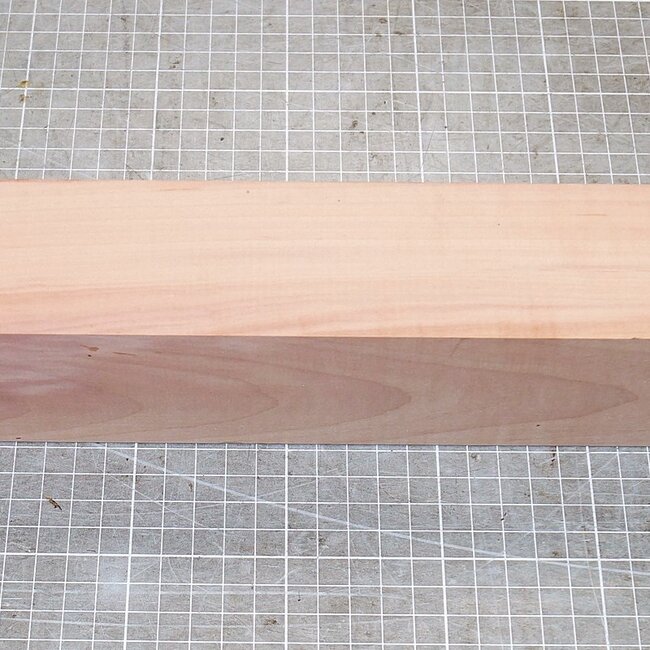 Pearwood, steamed, approx. 60 x 60 x 500mm, 1,2kg