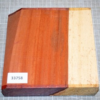 Padouk, ca. 180 x 180 x 52mm, 1,1kg