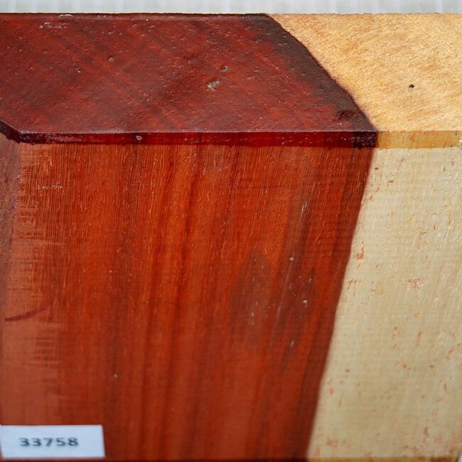 Padouk, approx. 180 x 180 x 52mm, 1,1kg