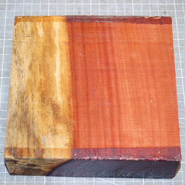 Padouk, approx. 160 x 160 x 51mm, 1,0kg