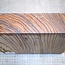 Zebrawood, approx. 225 x 220 x 52 mm, 2,1 kg