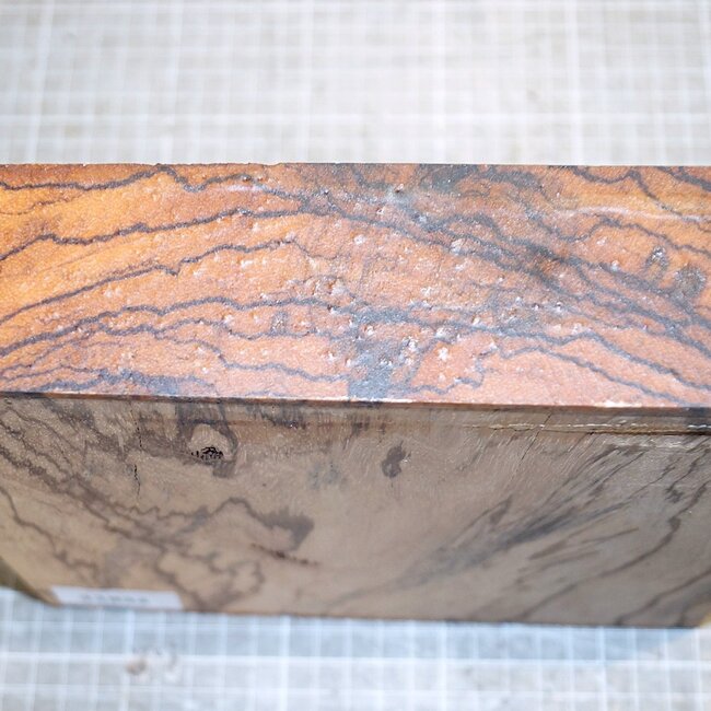 Zebrano, ca. 200 x 200 x 50 mm, 1,5 kg