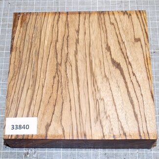 Zebrawood, approx. 180 x 180 x 50 mm, 1,2 kg